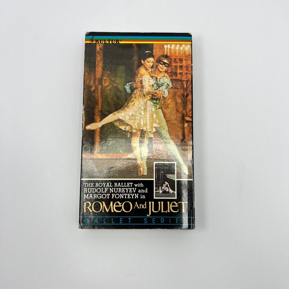 Romeo and Juliet VHS‎ Tape Royal Ballet Rudolf Nureyev Margot Fonteyn 1966 Dance